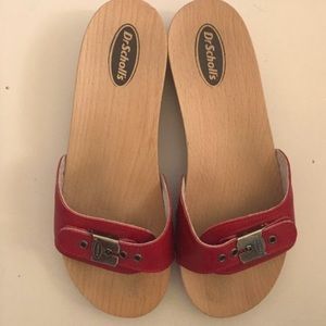 Dr. Scholl’s Red  sandles size 8